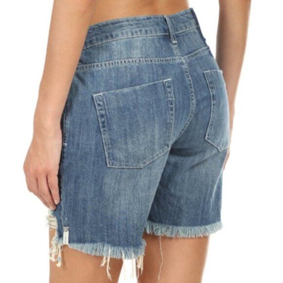 ❤️ 3 for $35 ONE teaspoon stevies bermuda boyfriend jean shorts distressed26 - Picture 2 of 9